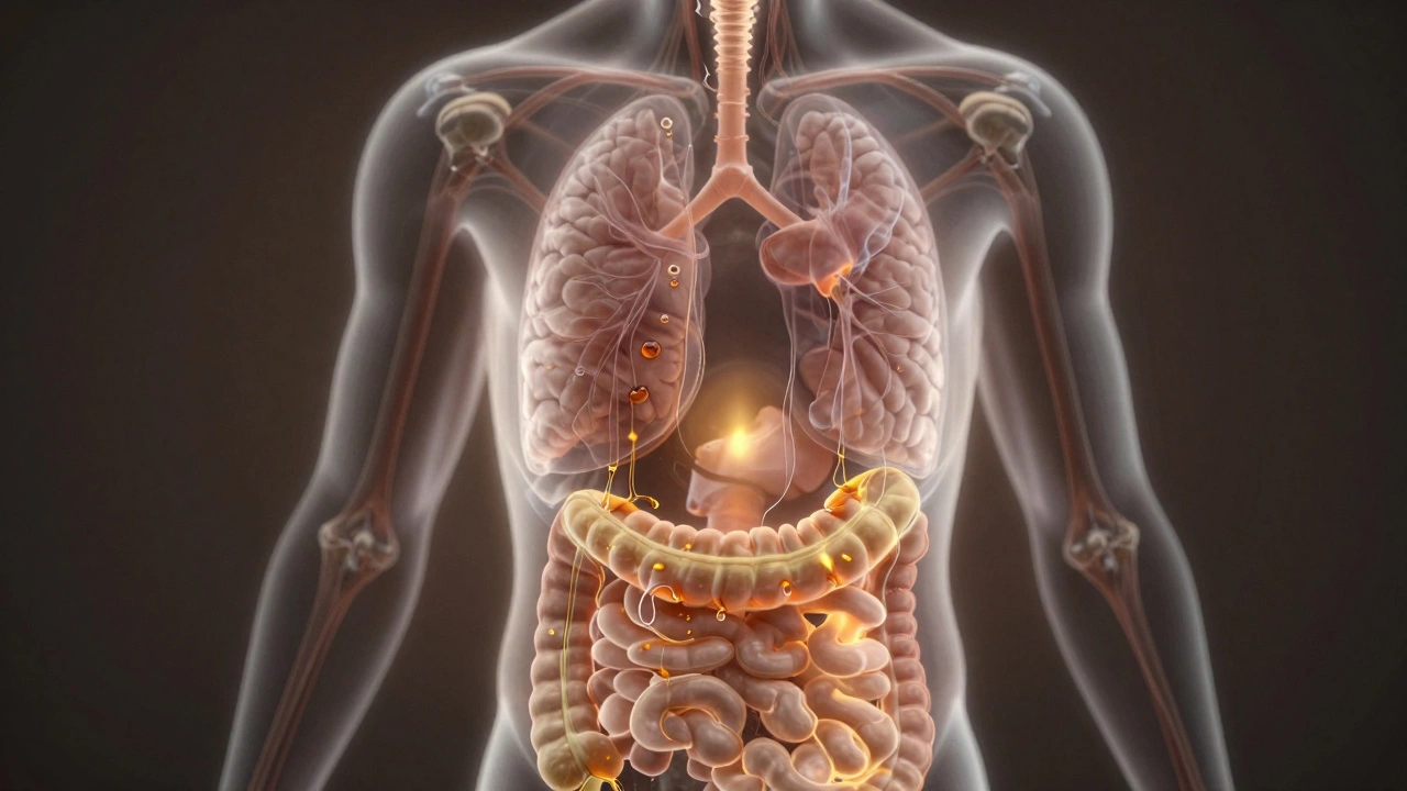 Sticky toxic residue spreading from digestion to joints and brain